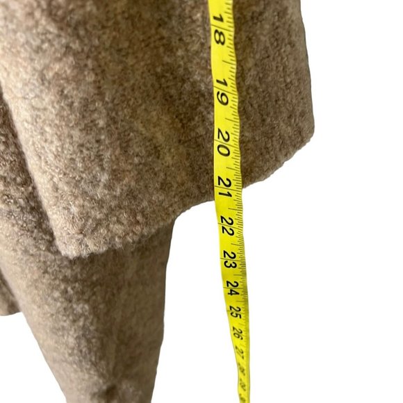 Marla Wynne Tan Kimono Wool Blend Kimono Oversized Open Front Cardigan Medium - Picture 6 of 7